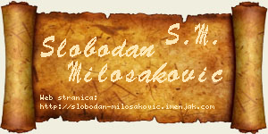 Slobodan Milošaković vizit kartica